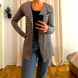 Contemporary Black and white vest